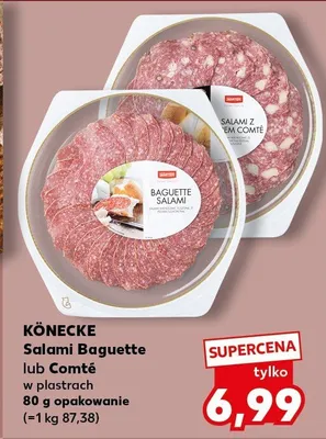 Salami Baguette lub Comté w plastrach promocja w Kaufland