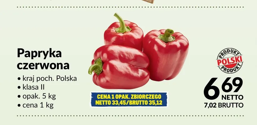 Papryka czerwona promocja w Makro