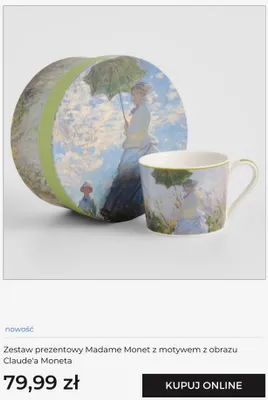 Zestaw prezentowy Madame Monet z motywem z obrazu Claude'a Moneta promocja w home&you