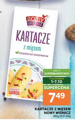 Kartacze z mięsem Nowy Wiśnicz promocja w Stokrotka