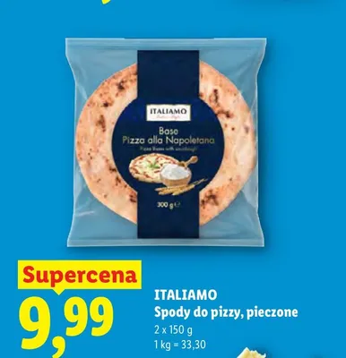 Spody do pizzy pieczone ITALIAMO 2-pak promocja w Lidl