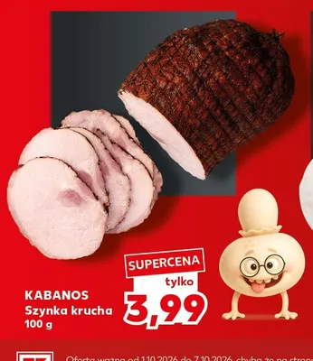 Szynka krucha Kabanos promocja w Kaufland