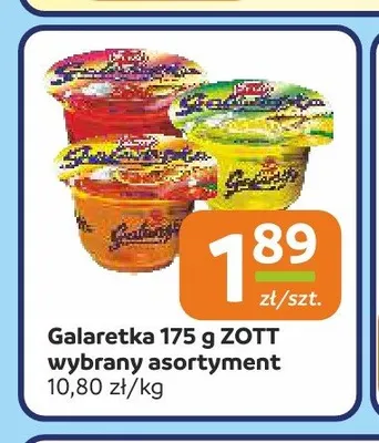 Galaretka truskawkowa Zott promocja w Społem Częstochowa