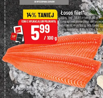 Łosoś filet promocja w POLOmarket