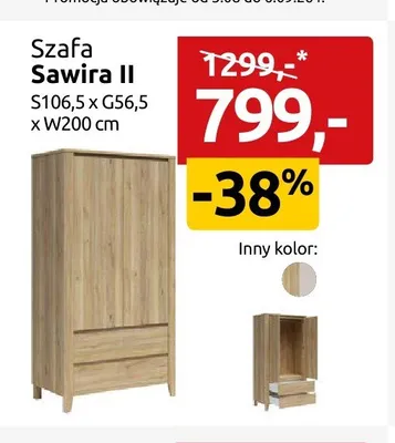 Szafa Sawira II promocja w Black Red White