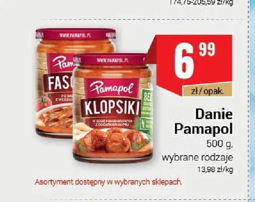 Danie Pamapol Klopsiki w sosie pomidorowym z dodatkiem kopru promocja w Premium Nasz Sklep