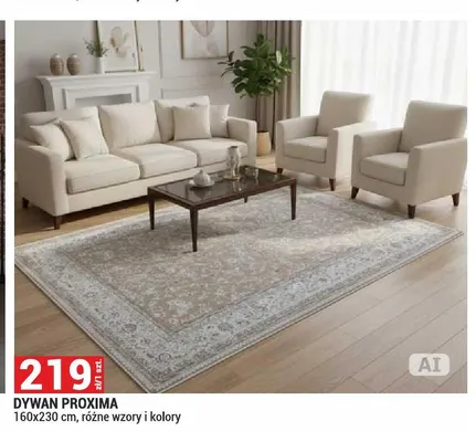 Dywan Proxima 160x230 cm promocja w Merkury Market