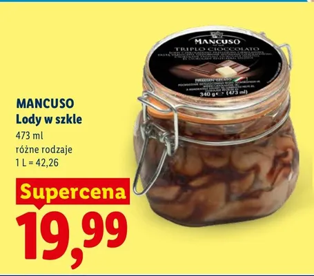 Lody w szkle różne rodzaje promocja w Lidl