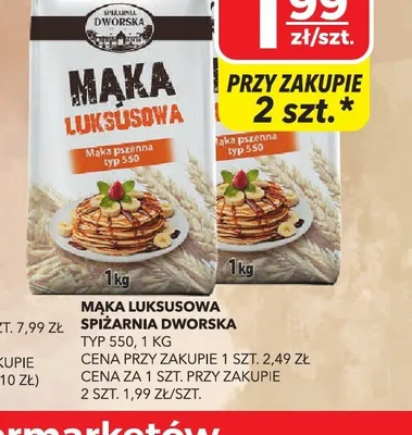 Mąka luksusowa typ 550 Spiżarnia Dworska promocja w Top Market