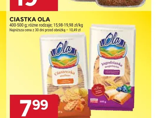 Ciastka Ola promocja w Stokrotka
