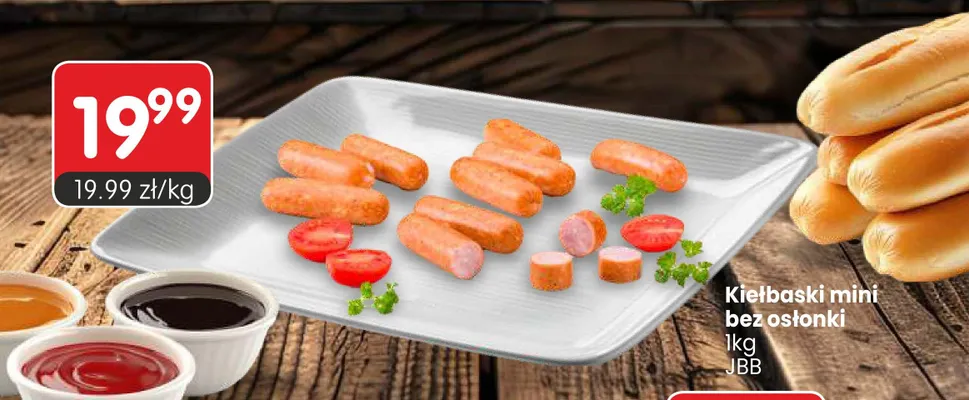 Kiełbaski mini bez osłonki JBB Bałdyga promocja w Market Point