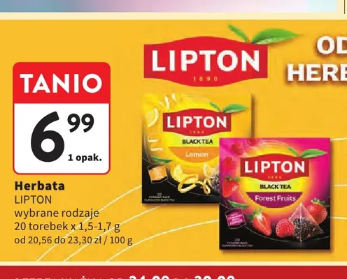 Herbata Lipton promocja w Intermarche