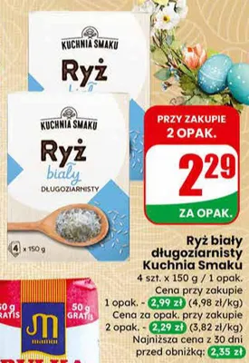 Ryż biały długoziarnisty promocja w Dino