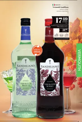 Wino białe Vermouth Sandiliano Bianco promocja w POLOmarket
