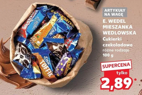 Cukierki czekoladowe różne rodzaje promocja w Kaufland