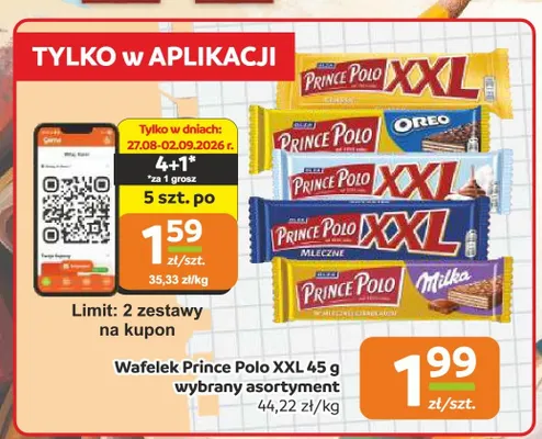 Wafelek Prince Polo XXL Classic promocja w Gama
