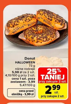 Donut Halloween promocja w Carrefour