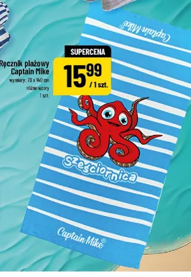 Ręcznik plażowy Captain Mike promocja w POLOmarket