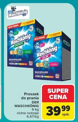 Proszek do prania Der Waschkönig promocja w Carrefour
