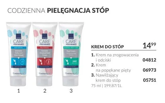 Krem do stóp na popękane pięty Avon Care Footworks promocja w AVON