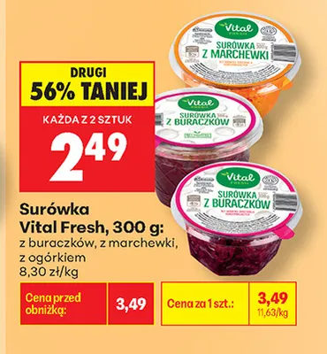Surówka z marchewki Vital Fresh promocja w Biedronka