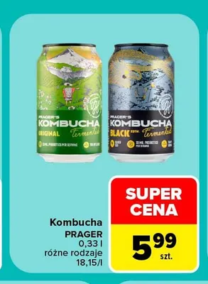 Kombucha Prager Original promocja w Carrefour