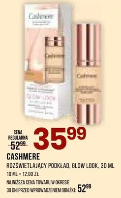 Rozświetlający podkład Cashmere Glow Look promocja w Drogerie Natura