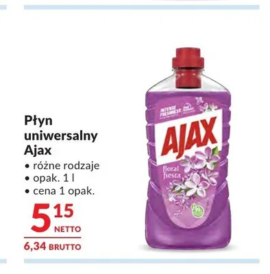 Płyn uniwersalny Ajax Floral Fiesta promocja w Makro