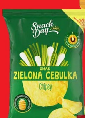 Chipsy Snack Day smak zielona cebulka promocja w Lidl