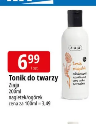 Tonik do twarzy Ziaja ogórek promocja w Leclerc