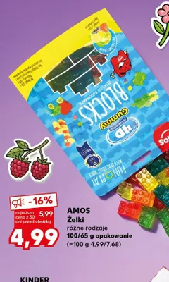 Żelki Amos 4D Gummy Blocks promocja w Kaufland