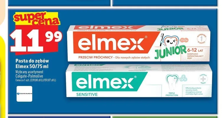 Pasta do zębów Elmex Sensitive promocja w TOPAZ