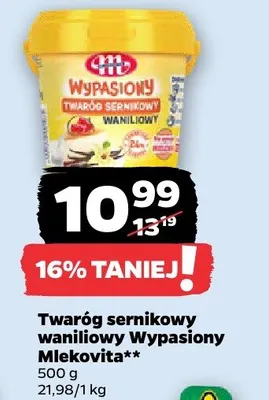 Twaróg sernikowy waniliowy Wypasiony promocja w Netto