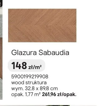 Glazura Tubądzin Sabaudia promocja w Castorama