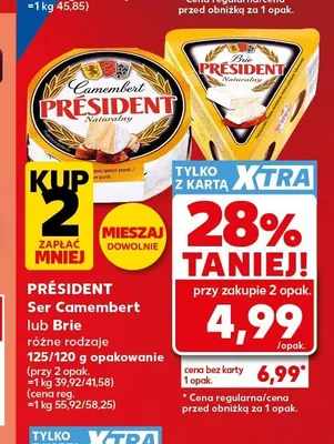 Ser Camembert Président Naturalny promocja w Kaufland