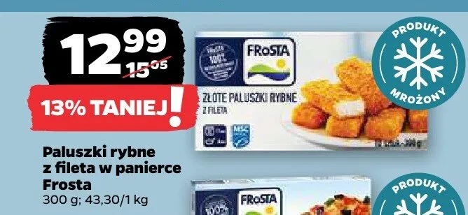 Paluszki rybne z fileta w panierce promocja w Netto