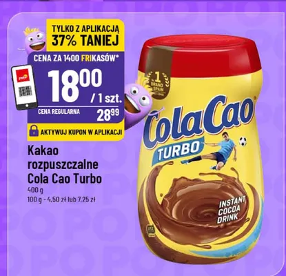 Kakao rozpuszczalne Cola Cao Turbo promocja w POLOmarket