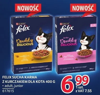 Felix sucha karma z kurczakiem dla kota adult, junior 617615 promocja w Selgros