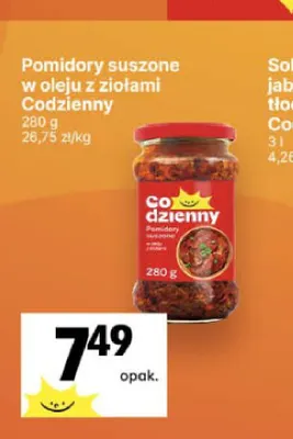 Pomidory suszone w oleju z ziołami Codzienny promocja w Delikatesy Centrum