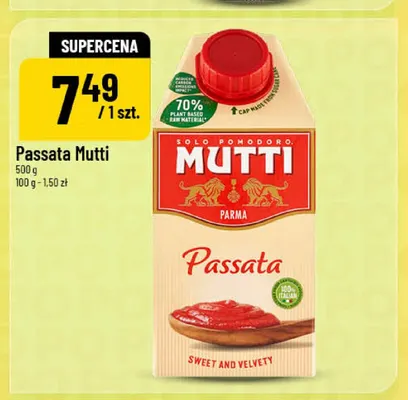 Passata pomidorowa Mutti promocja w POLOmarket