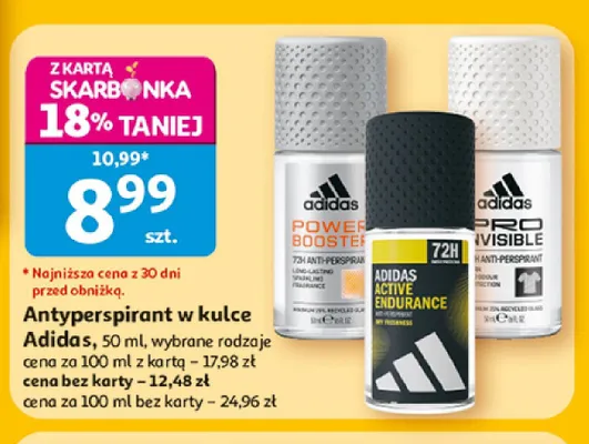 Antyperspirant w kulce Adidas Pro Invisible promocja w Auchan