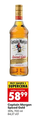 Rum Captain Morgan Spiced Gold promocja w Biedronka