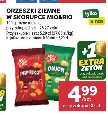 Orzeszki ziemne w skorupce Mio&Rio promocja w Stokrotka