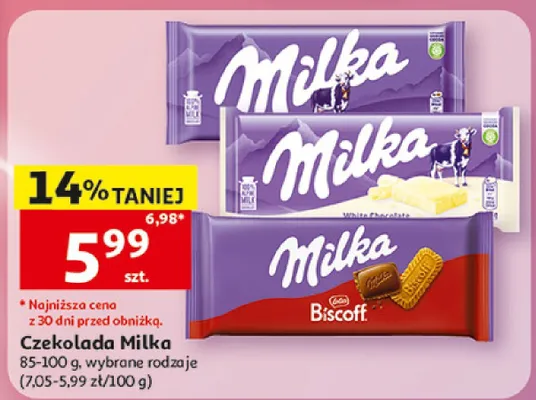 Czekolada Milka promocja w Auchan