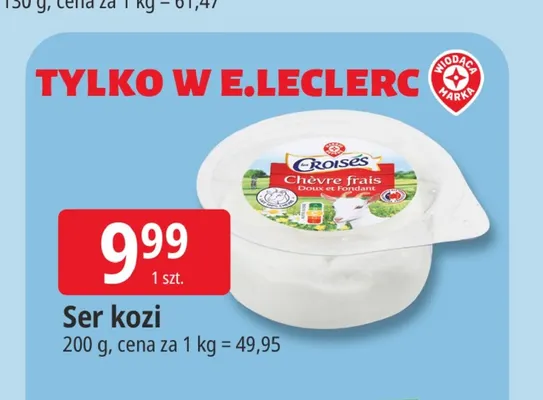 Ser kozi Croisés promocja w Leclerc