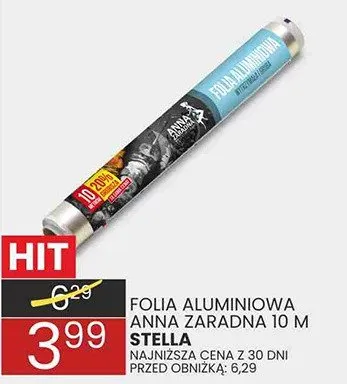 Folia aluminiowa anna zaradna 10m promocja w Wafelek