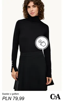 Sweter z golfem C & A promocja w C&A