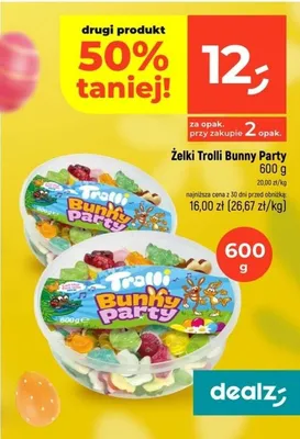 Żelki Trolli Bunny Party promocja w Dealz
