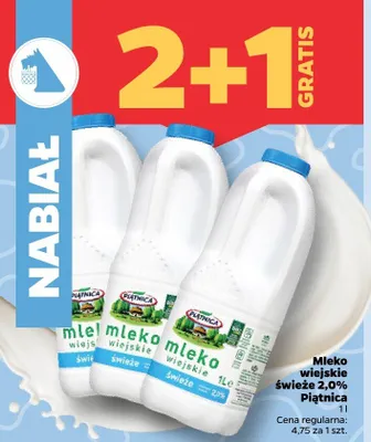 Mleko wiejskie świeże 2,0% promocja w Netto