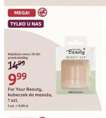 Kubeczek do masażu For Your Beauty promocja w Rossmann